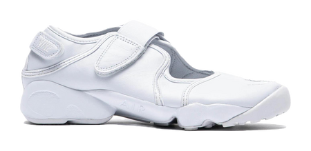 Nike Air Rift Abrasion Resistant Low top Casual Shoes Womens White  vjsneaker.com