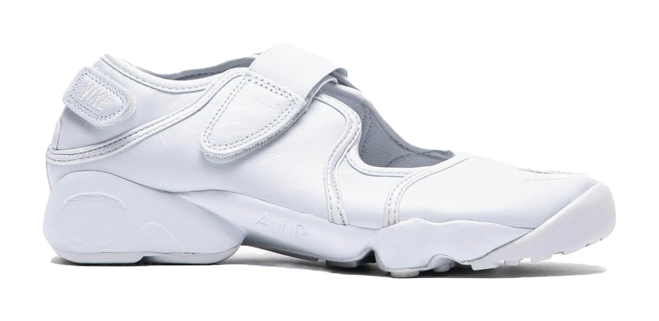 Nike Air Rift Abrasion Resistant Low top Casual Shoes Womens White  vjsneaker.com