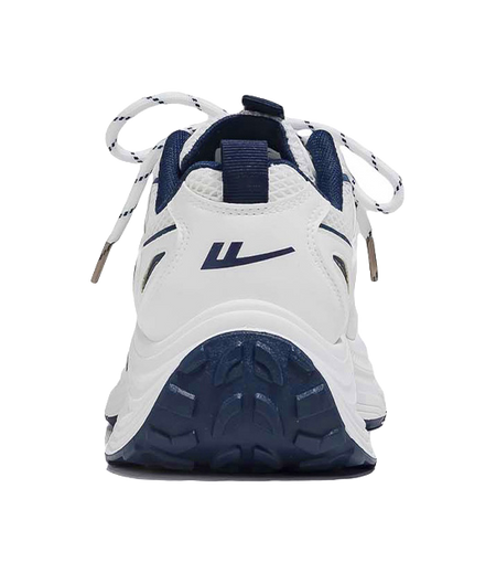 Warrior Cushioning And Breathable Low Top Chunky Sneakers Unisex White Dark Blue  vjsneaker.com
