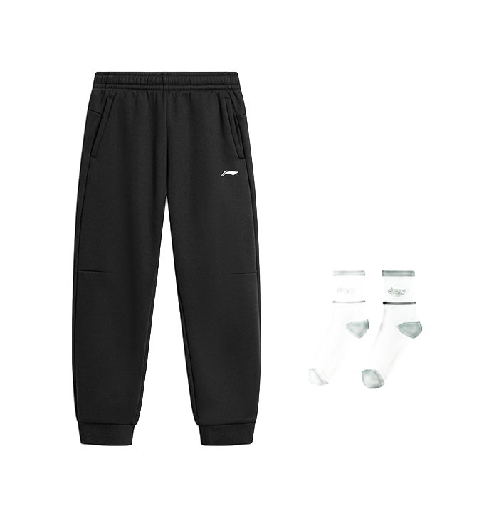 LiNing Fitness Series Knitted Sweatpants Mens Black  VJSNEAKER