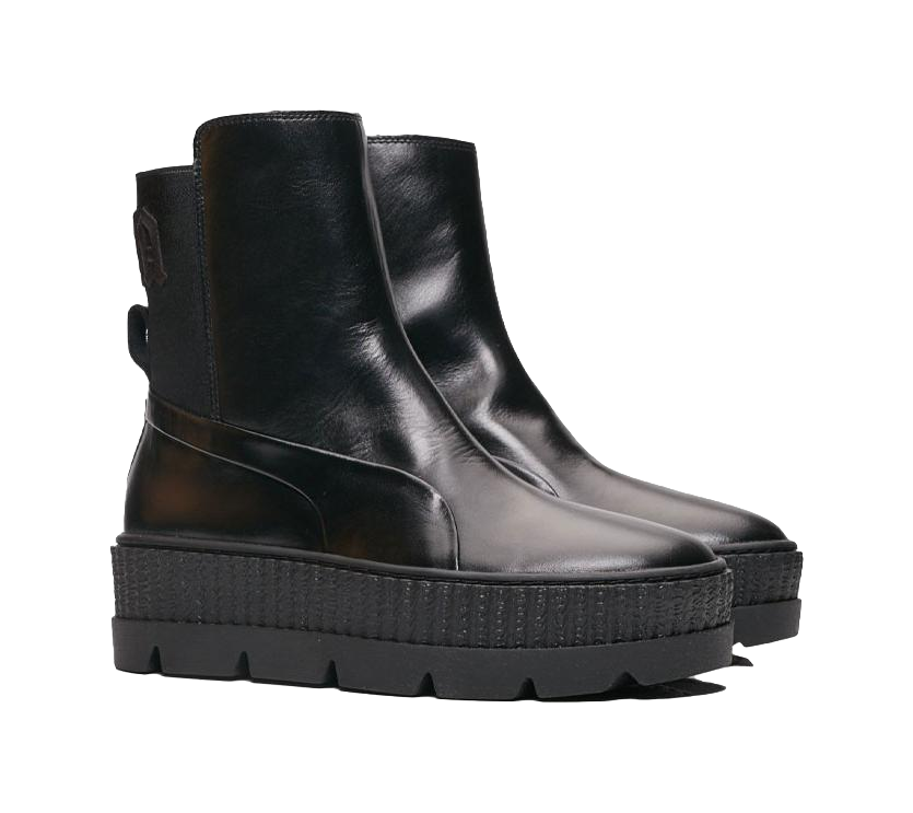 PUMA Chelsea Sneaker Boot Rihanna Fenty Black Womens  vjsneaker.com