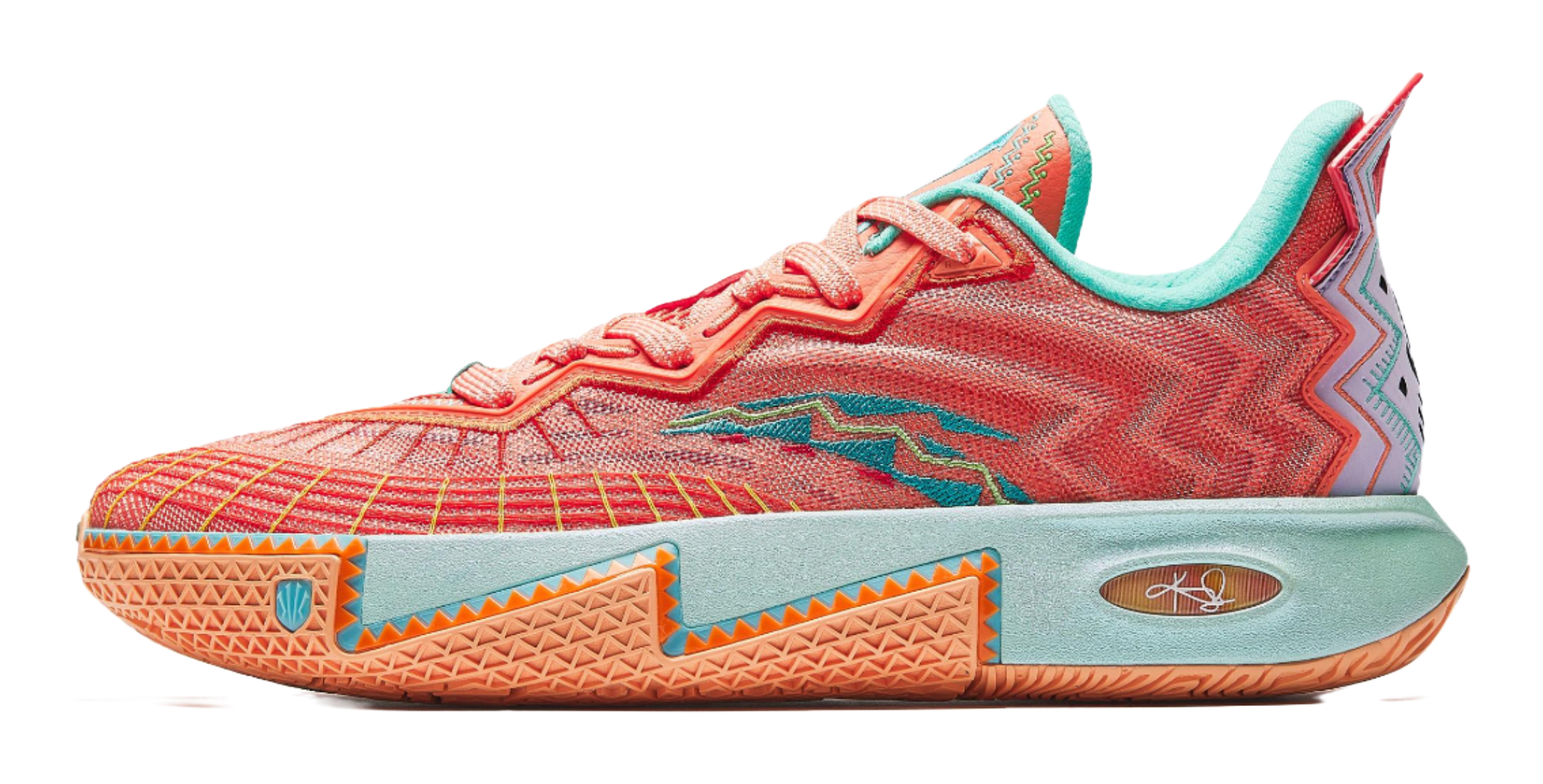Anta KAI 2 "Sun" 112531111S-6 - Kyrie Irving Basketball Shoe Unisex Orange Blue