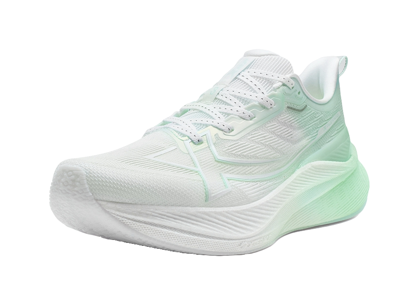 XTEP 2000km 3.0 Running Shoes Women's Low top Classic White, Electronic Pink Green 