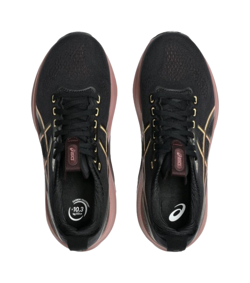 Asics GEL KAYANO 32 Abrasion Resistant Low Top Running Shoes Womens Black Purple Pink  vjsneaker.com