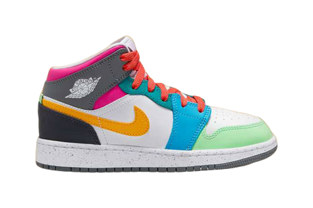 Air Jordan 1 Mid SE GS Multi-Color  vjsneaker.com