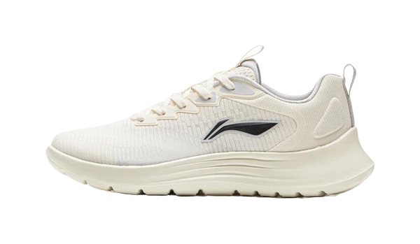 LiNing Light String Cushioning, Slip Resistant, Abrasion Resistant, Lightweight Low Top Sprint Running Shoes Men's Ecru 