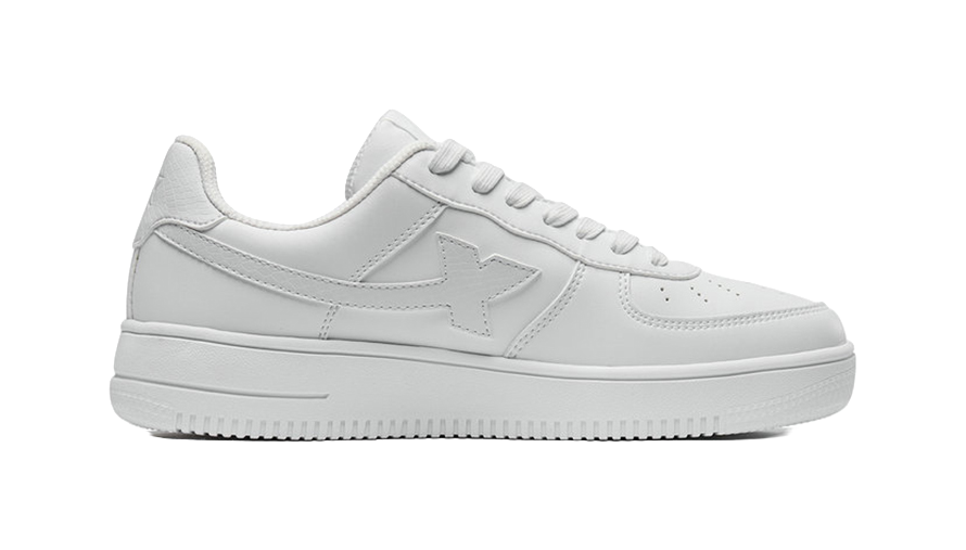 XTEP Men's Low-Top Skateboard Shoes - Casual Anti-Slip & Wear-Resistant Design White 