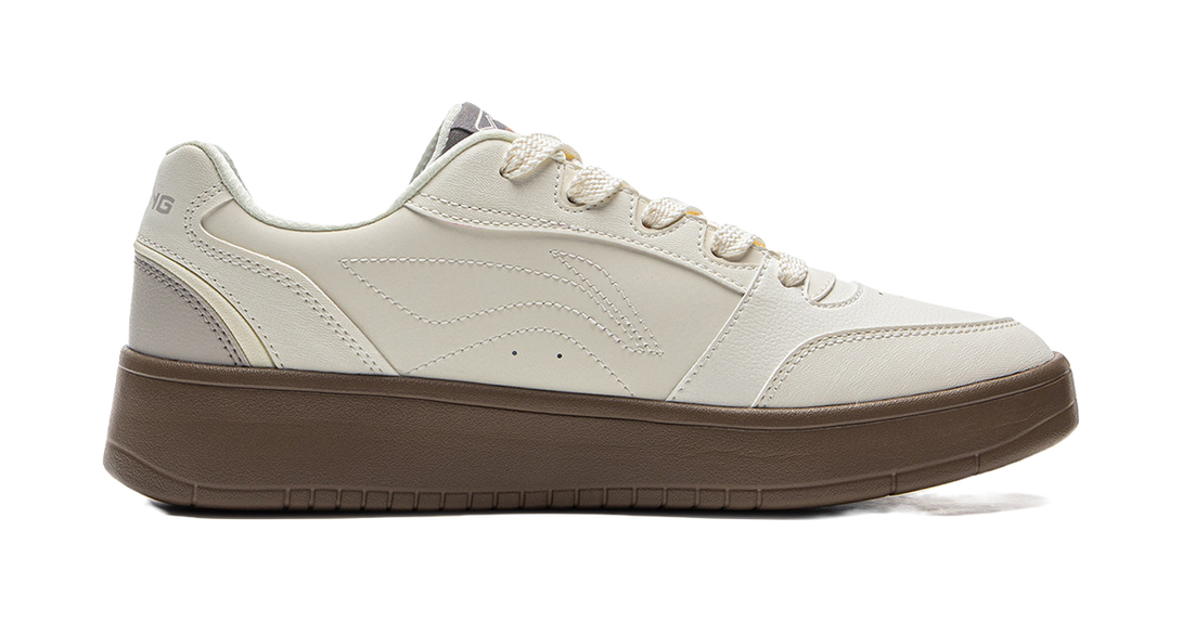 LiNing Yuanbao V3 Anti Slip Wear Resistant Low Top Skateboard Shoes Men's Ecru 