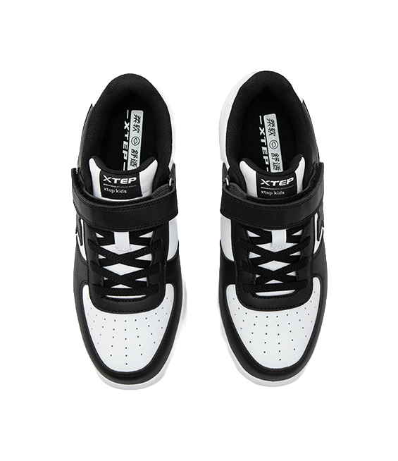 XTEP Slip Resistant, Abrasion Resistant, Breathable, Lightweight Cushioning Low top Skateboard Shoes Xtep White/black  VJSNEAKER