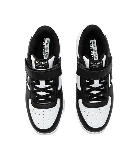 XTEP Slip Resistant, Abrasion Resistant, Breathable, Lightweight Cushioning Low top Skateboard Shoes Xtep White/black  VJSNEAKER
