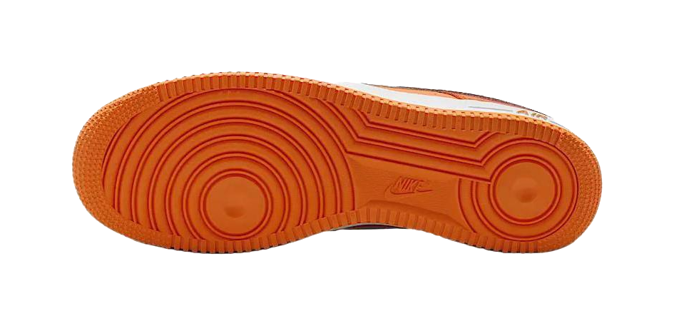Nike Air Force 1 Low 07 Orange White Patent  vjsneaker.com