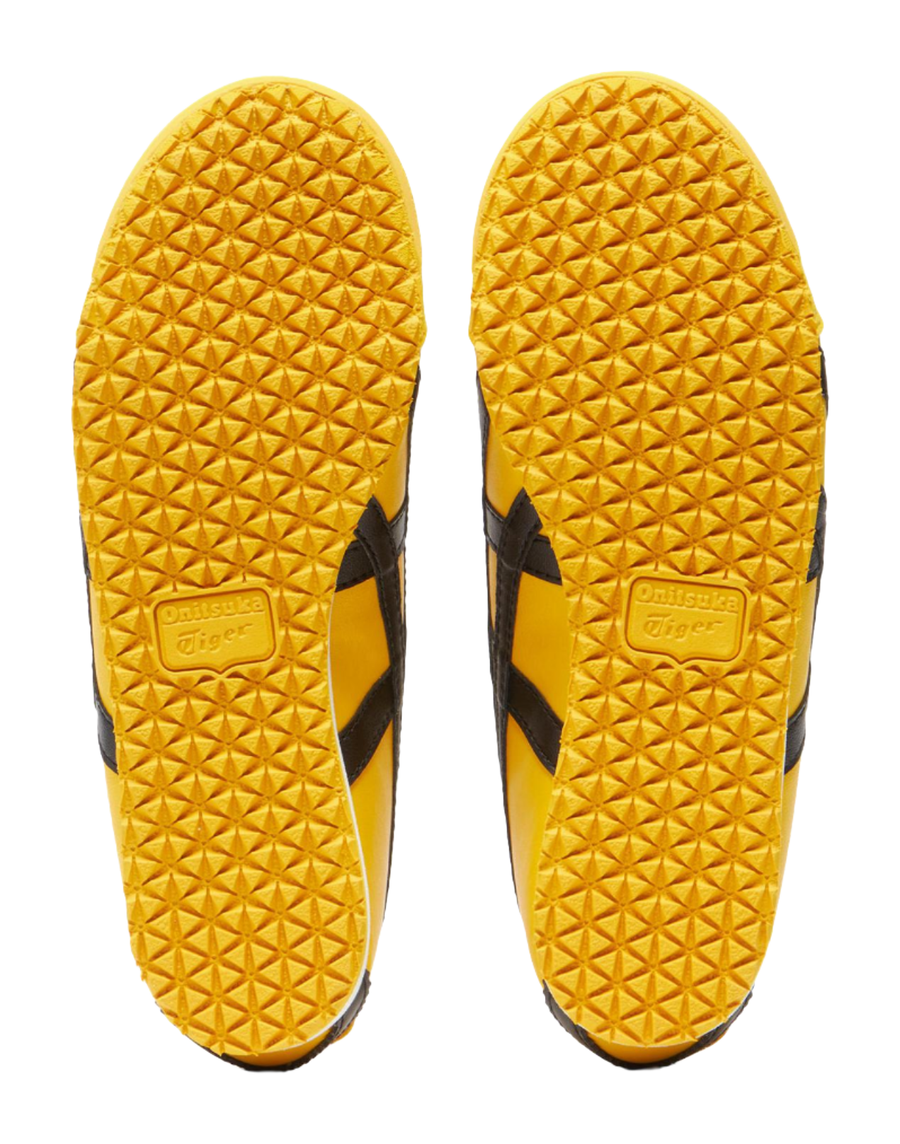 Onitsuka Tiger MEXICO 66 Anti-Slip Wear-Resistant Low-Top Kids Lifestyle Shoes Yellow Black Kids  VJSNEAKER