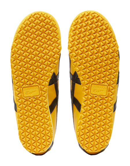 Onitsuka Tiger MEXICO 66 Anti-Slip Wear-Resistant Low-Top Kids Lifestyle Shoes Yellow Black Kids  VJSNEAKER
