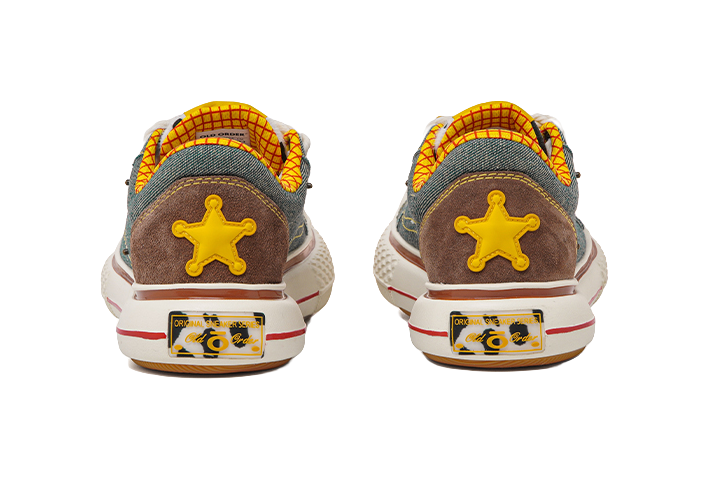 Disney X OLD ORDER Woody Big Head Shoes Height Increasing Wear-Resistant Breathable Low-Top Canvas Shoes Unisex 