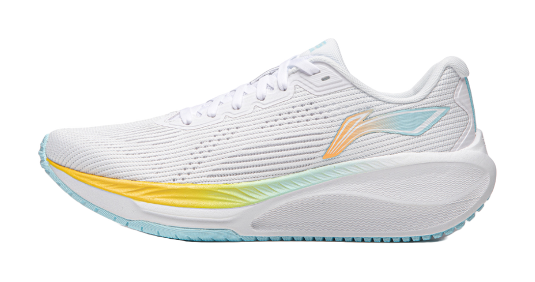 LiNing WuShi Lite 2.0 Cushioning Anti-Slip Wear-Resistant Breathability Low-Top Running Shoes Women's Standard White 