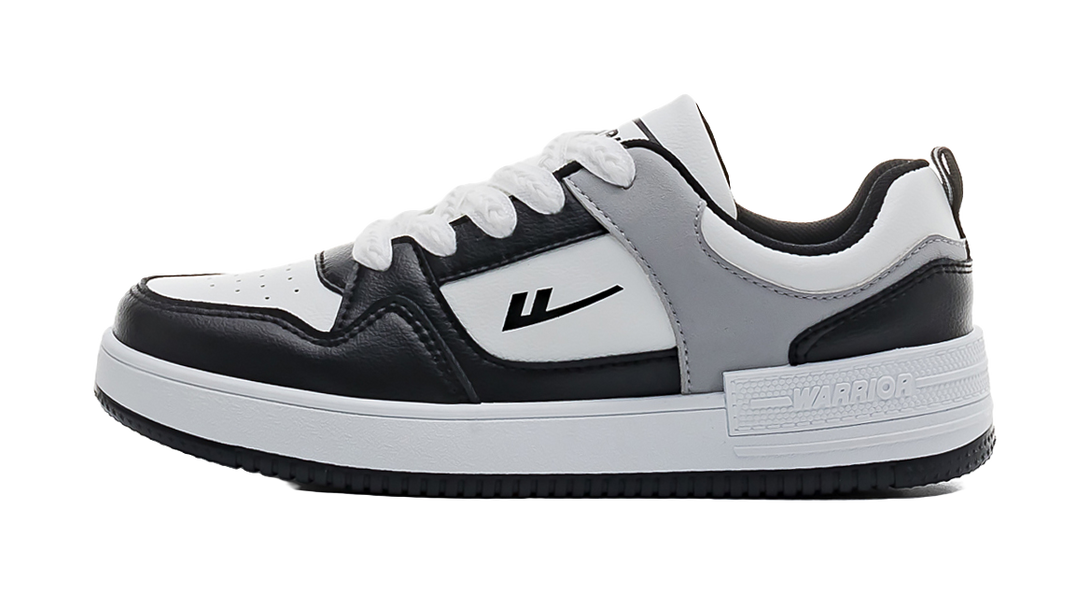 Warrior Slip Resistant, Abrasion Resistant, Lightweight, Breathable Low top Skateboard Shoes Unisex Beige Blue 