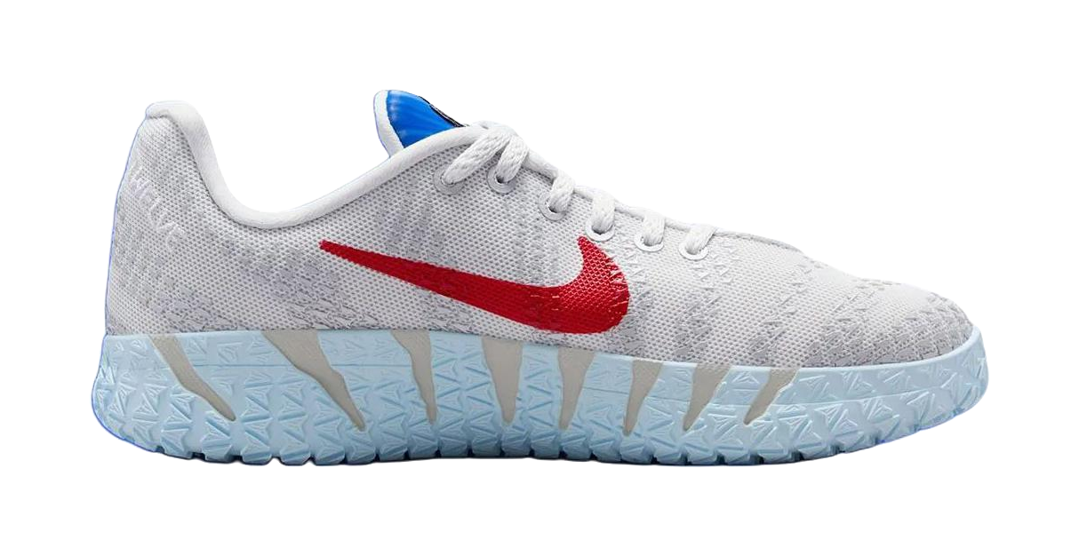 Nike Ja Morant 3 Low top Childrens Basketball Shoes White Blue Red Kids  vjsneaker.com
