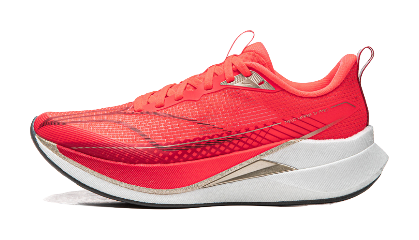 Li-Ning Red Hare 9 PRO "Fluorescent Red" ARPW002-34 - Running Shoe Unisex Red Gold