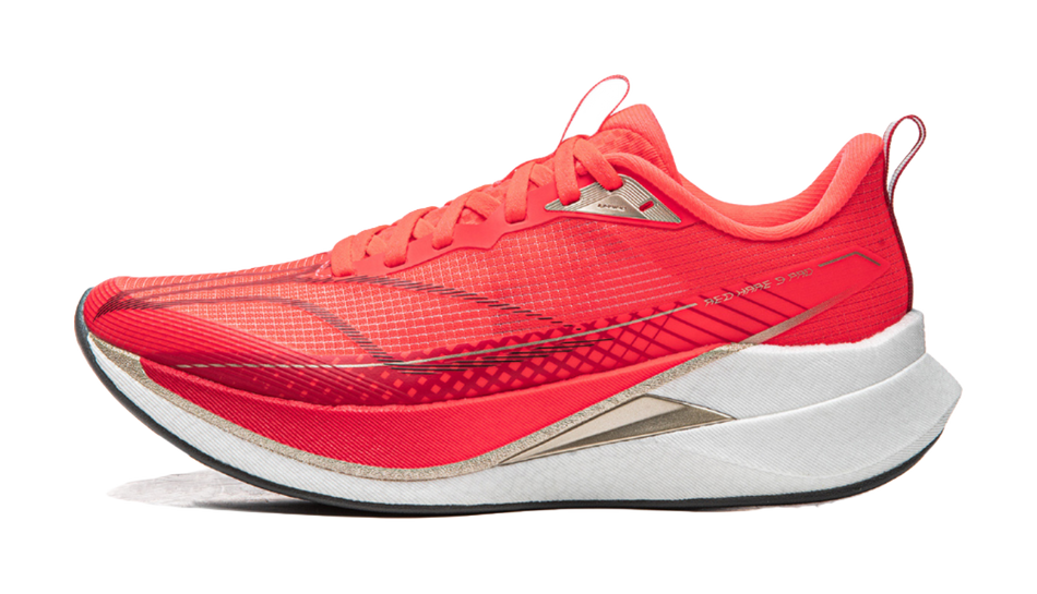 Li-Ning Red Hare 9 PRO "Fluorescent Red" ARPW002-34 - Running Shoe Unisex Red Gold