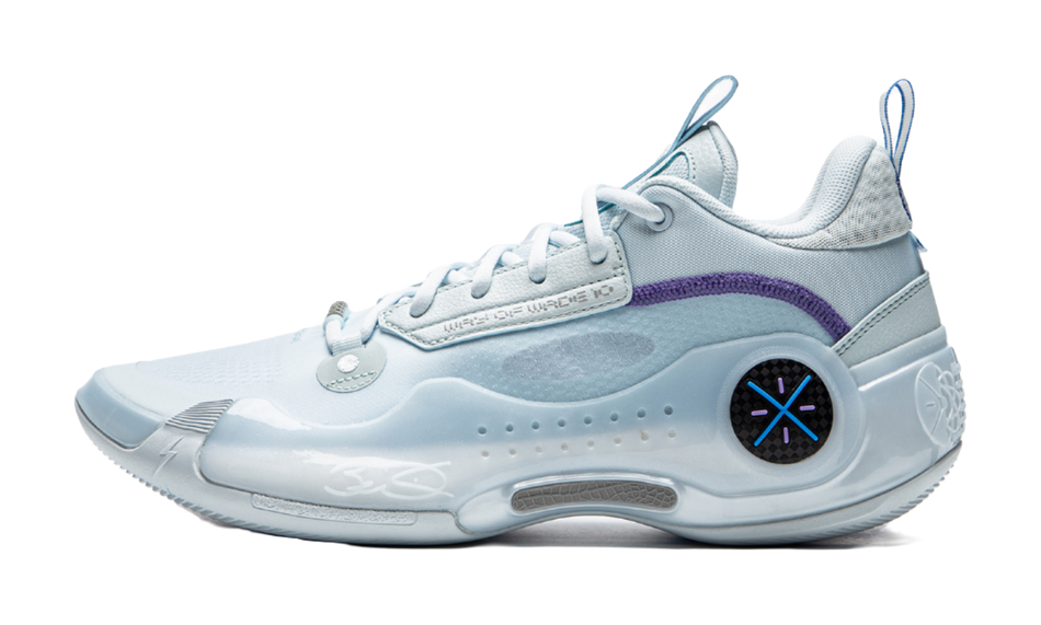 LiNing WOW 10 Way Of Wade 10 Slip Resistant Abrasion Resistant Low top Basketball Shoes Mens Light Blue  VJSNEAKER