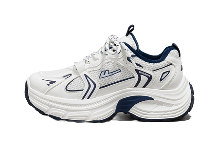 Warrior Low top Chunky Sneakers Womens Silver Gray Black  vjsneaker.com