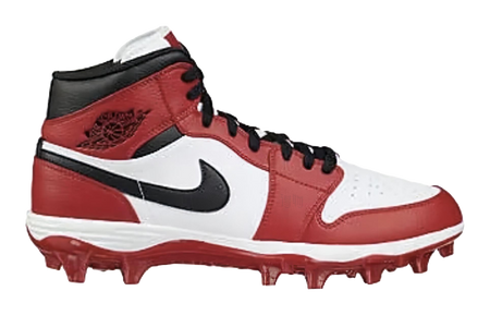 Jordan 1 Mid Td Cleat Chicago 2023  vjsneaker.com