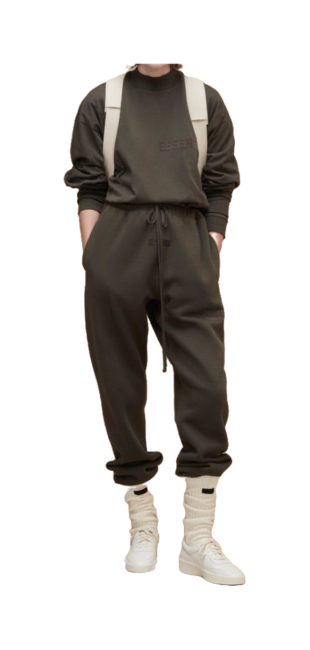 Fear Of God Essentials Knitted Sweatpants Unisex Gray Black  vjsneaker.com