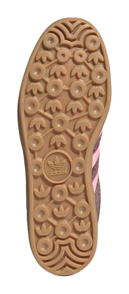 Adidas Wmns Gazelle Indoor Dark Brown Pink Green Velvet Womens  vjsneaker.com