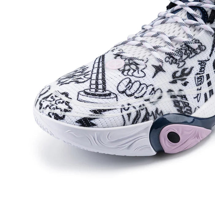 Li-Ning Wade DLO 1 "Jay Flow" ABPV009-18 - D'Angelo Russell Basketball Shoe Unisex White Blue