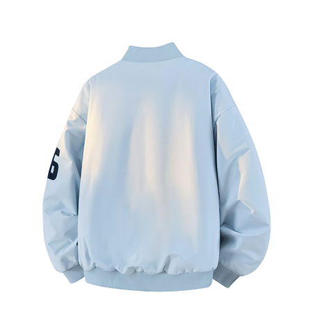 Warrior Revival Tide Cloud Sail Series Autumn and Winter Versatile Digital Loose Casual Plus Cotton Thick Long Sleeve Cotton Jacket Cotton Coat Baseball Jacket Unisex  vjsneaker.com