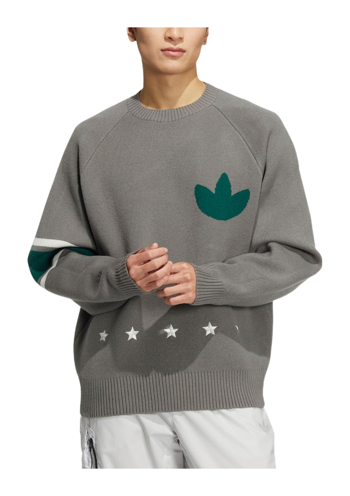 Adidas Originals MC Sweatshirt Mens Gray  vjsneaker.com