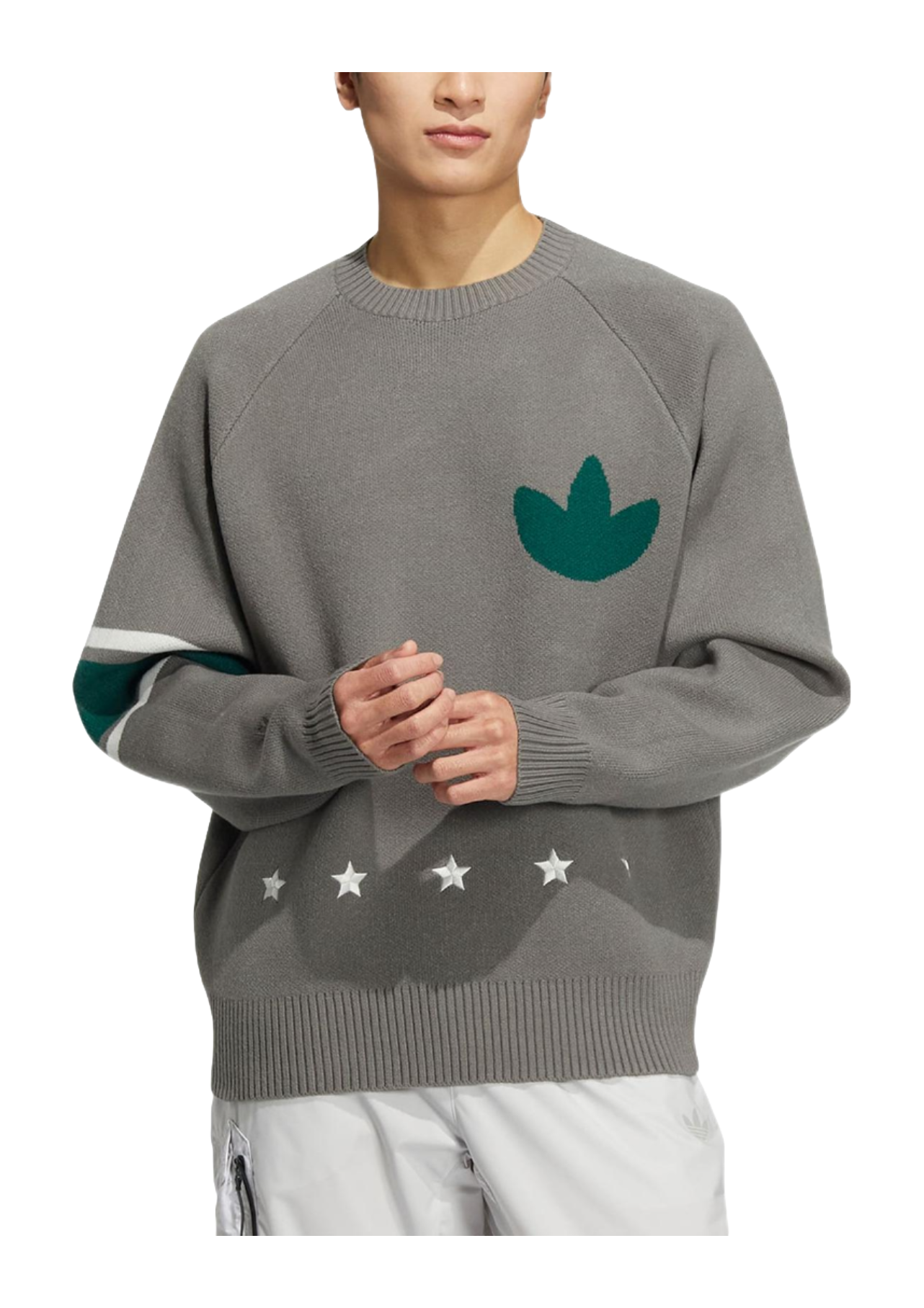 Adidas Originals MC Sweatshirt Mens Gray  vjsneaker.com
