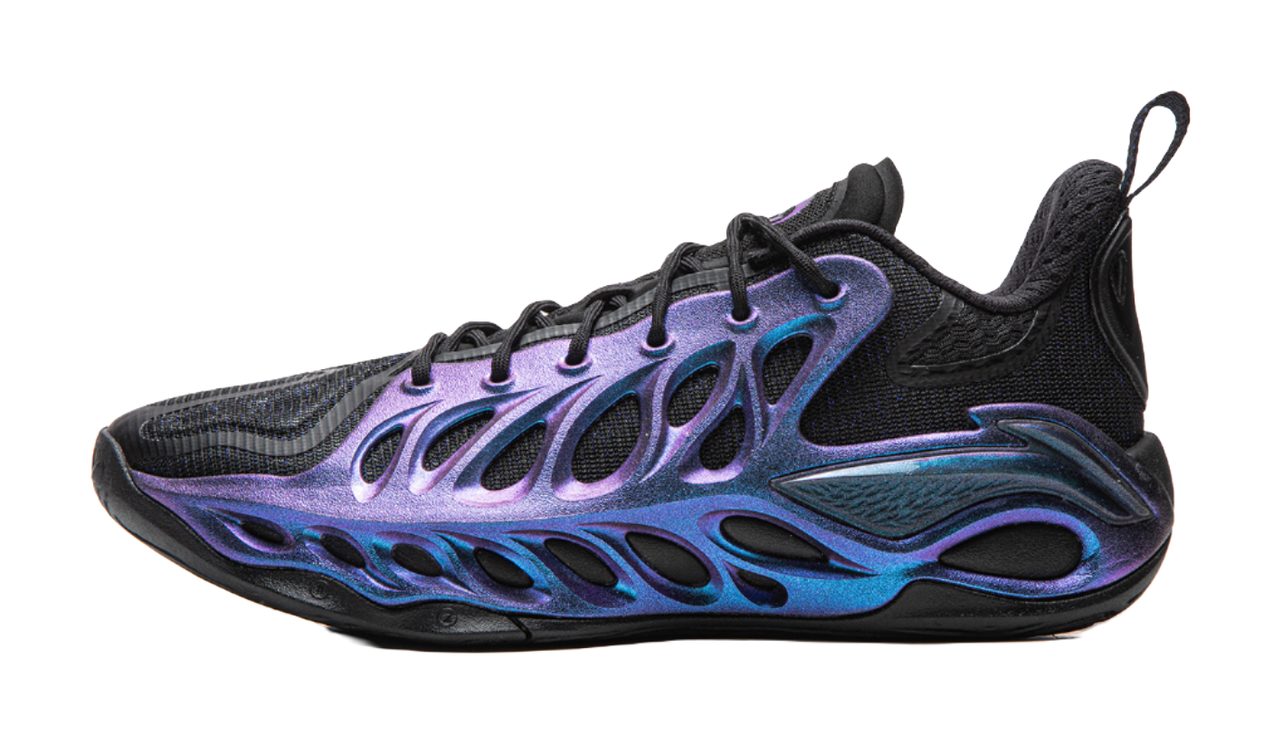 Li-Ning BadFive Sniper 2 Super "Purple Lightning Flash" ABFW013-6 - Outdoor Basketball Shoe Unisex Black Purple