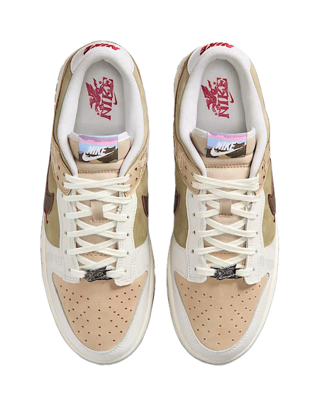 Nike Dunk Low top Skateboard Shoes Mens Beige Umber  vjsneaker.com