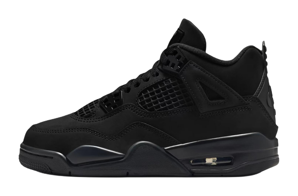 Jordan Air Jordan 4 Mid top Childrens Basketball Shoes Black Unisex  VJSNEAKER