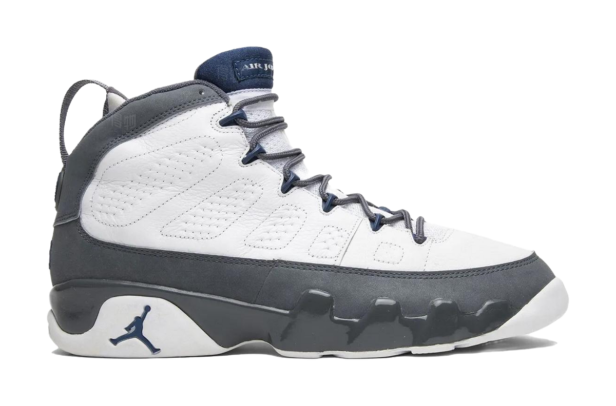 Jordan Air Jordan 9 Grip High top Basketball Shoes Mens Gray White 2026  vjsneaker.com