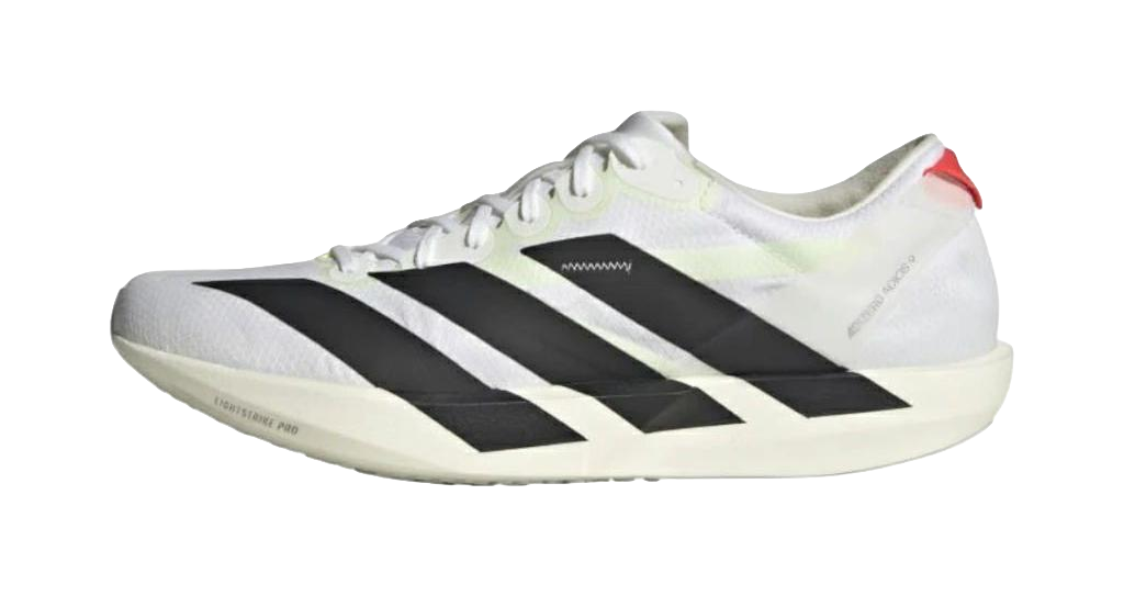 Adidas Adizero Adios 9 White Black Silver Metallic  vjsneaker.com
