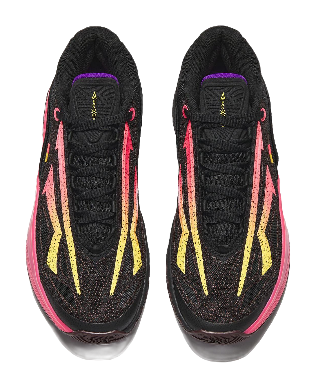 Anta KAI SPEED 2 Shock Absorbers Slip Resistant Abrasion Resistant Low top Basketball Shoes Mens Black Pink  VJSNEAKER