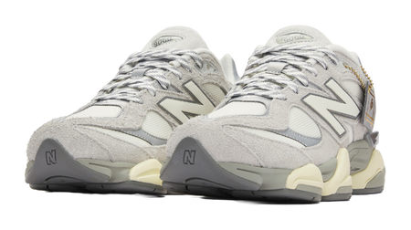 9060 New Balance Light Grey White  vjsneaker.com