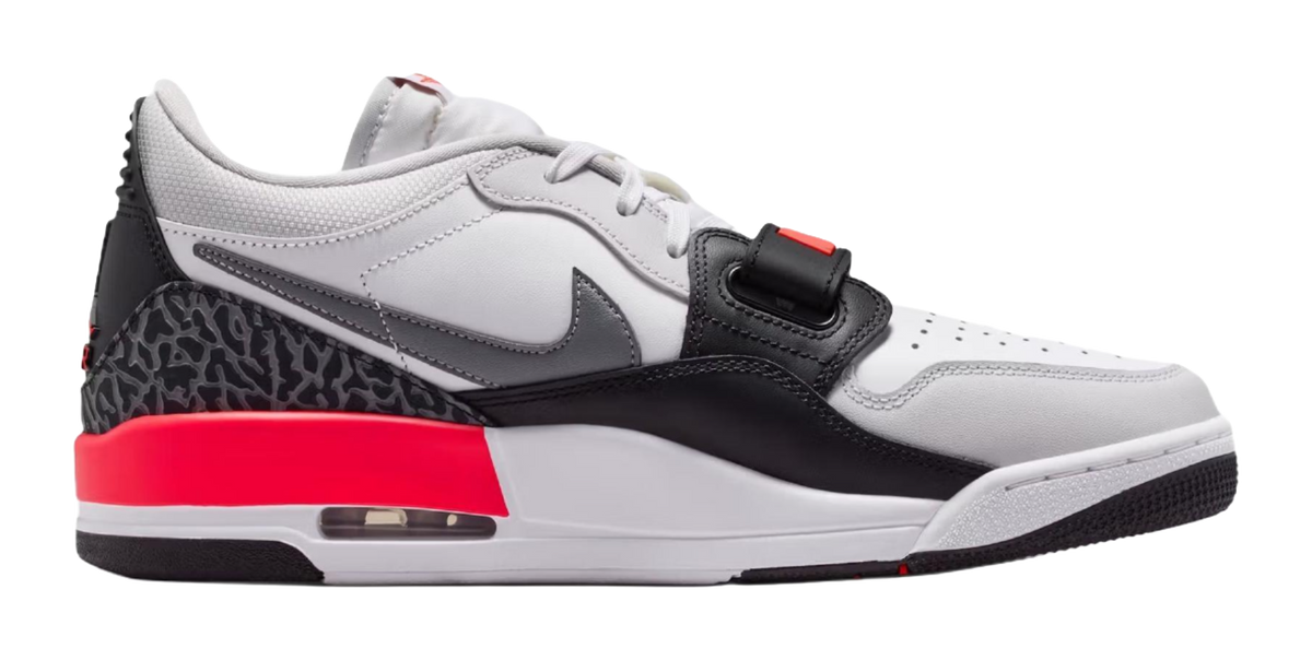 Jordan Legacy 312 Low top Vintage Basketball Shoes Mens White Red  vjsneaker.com