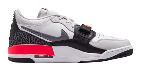 Jordan Legacy 312 Low top Vintage Basketball Shoes Mens White Red  vjsneaker.com