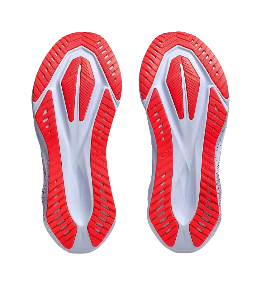 ASICS NOVABLAST 5 Cushioning Breathable Support Casual Long Distance Running Sprint Running Shoes Mens White Purple  vjsneaker.com