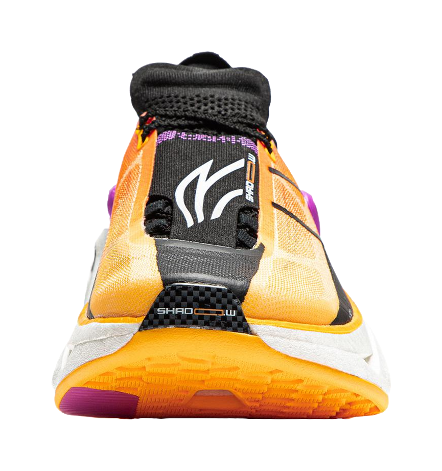 Li Ning Shadow 3.0 Cushioning Abrasion Resistant Breathable Rebound Low top Sprint Running Shoes Unisex Orange Black  VJsneaker