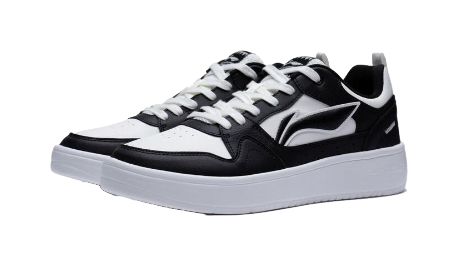 LiNing Xingchu 2.0 Slip Resistant Abrasion Resistant Low top Skateboard Shoes Men's Black White 