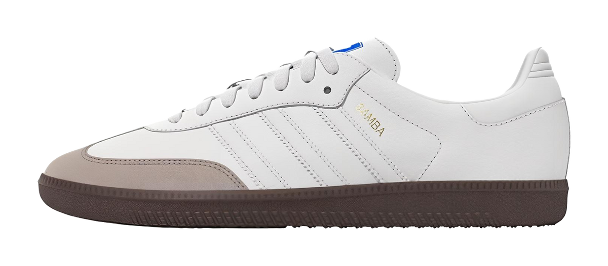 Adidas Samba Cloud White Blue Gum Mens  vjsneaker.com
