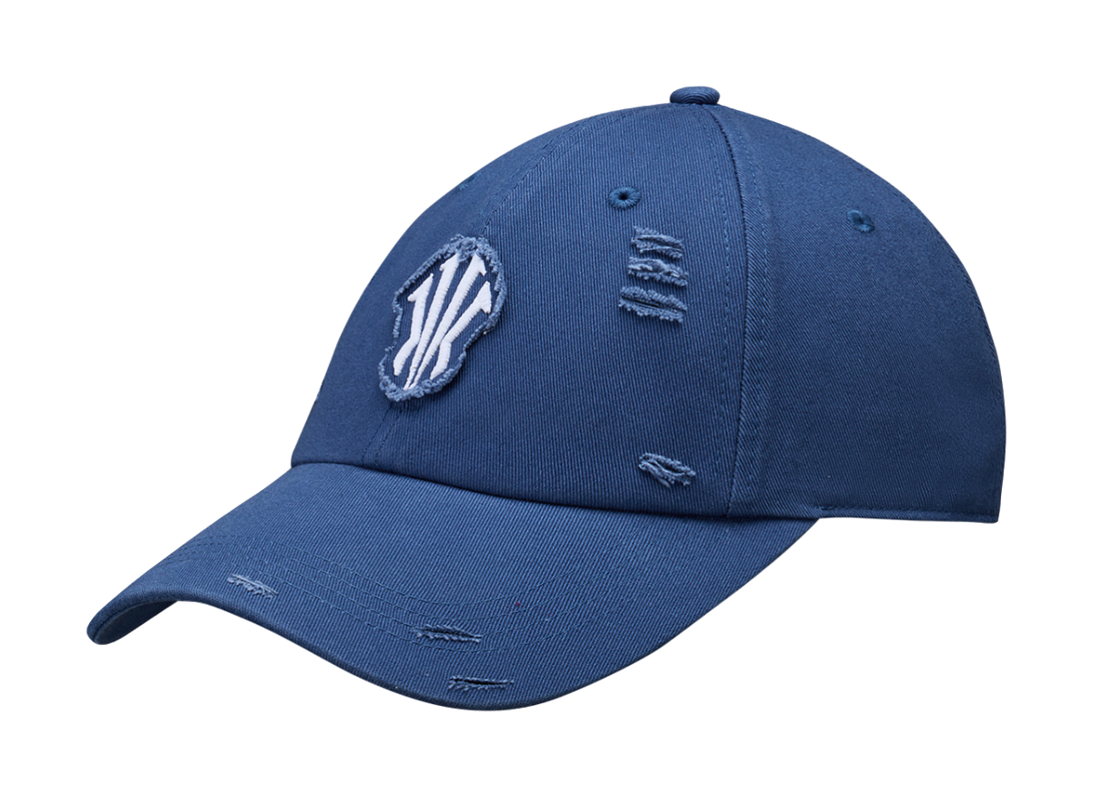 Anta Irving Series Fabric Baseball Caps Unisex Dark Cerulean  vjsneaker.com