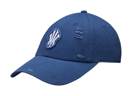 Anta Irving Series Fabric Baseball Caps Unisex Dark Cerulean  vjsneaker.com