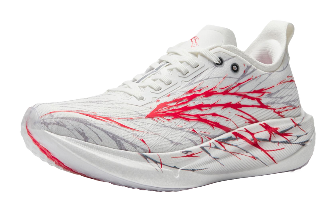 ANTA Mario 2 Running Shoes Men's Low top Papyrus White, Flame Red 