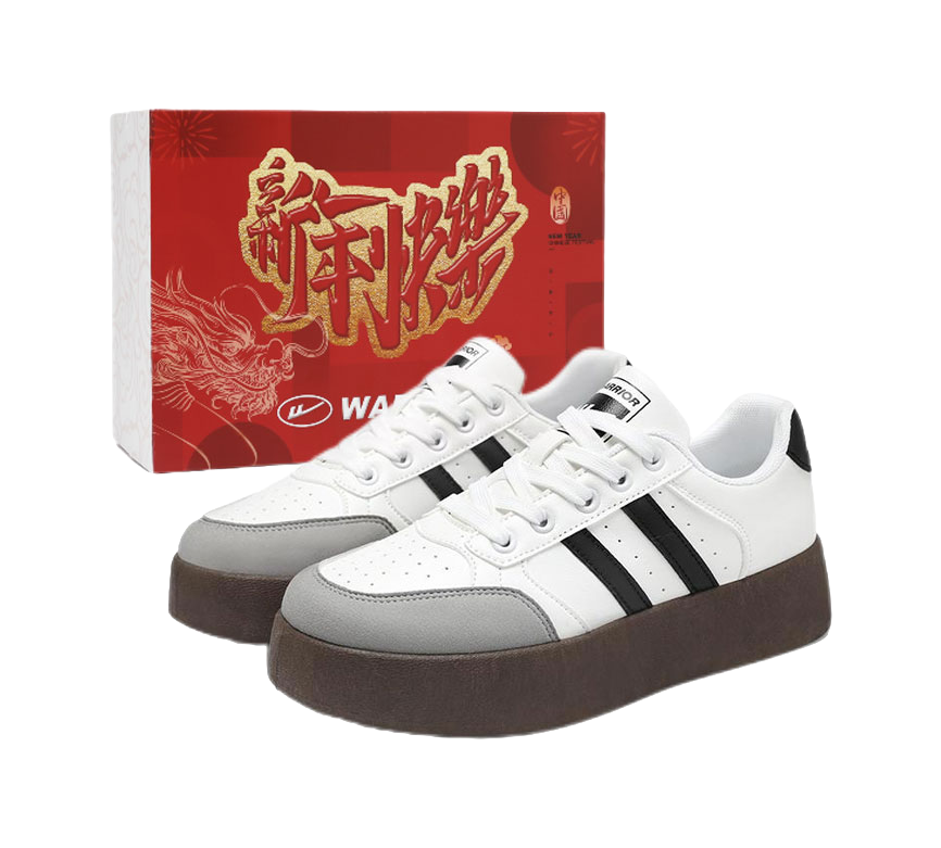 Warrior Lightweight Breathable Height Increasing Low top Skateboard Shoes Unisex 
