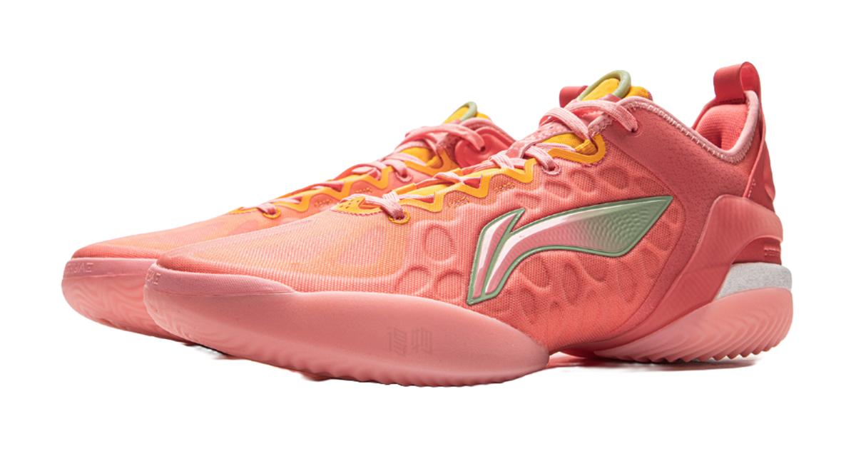 Li Ning Yushuai 19V2 Basketball Shoes Mens Low top Pink Orange  VJSNEAKER